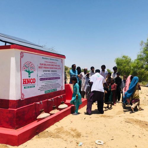 Solar water pump installation ceremony