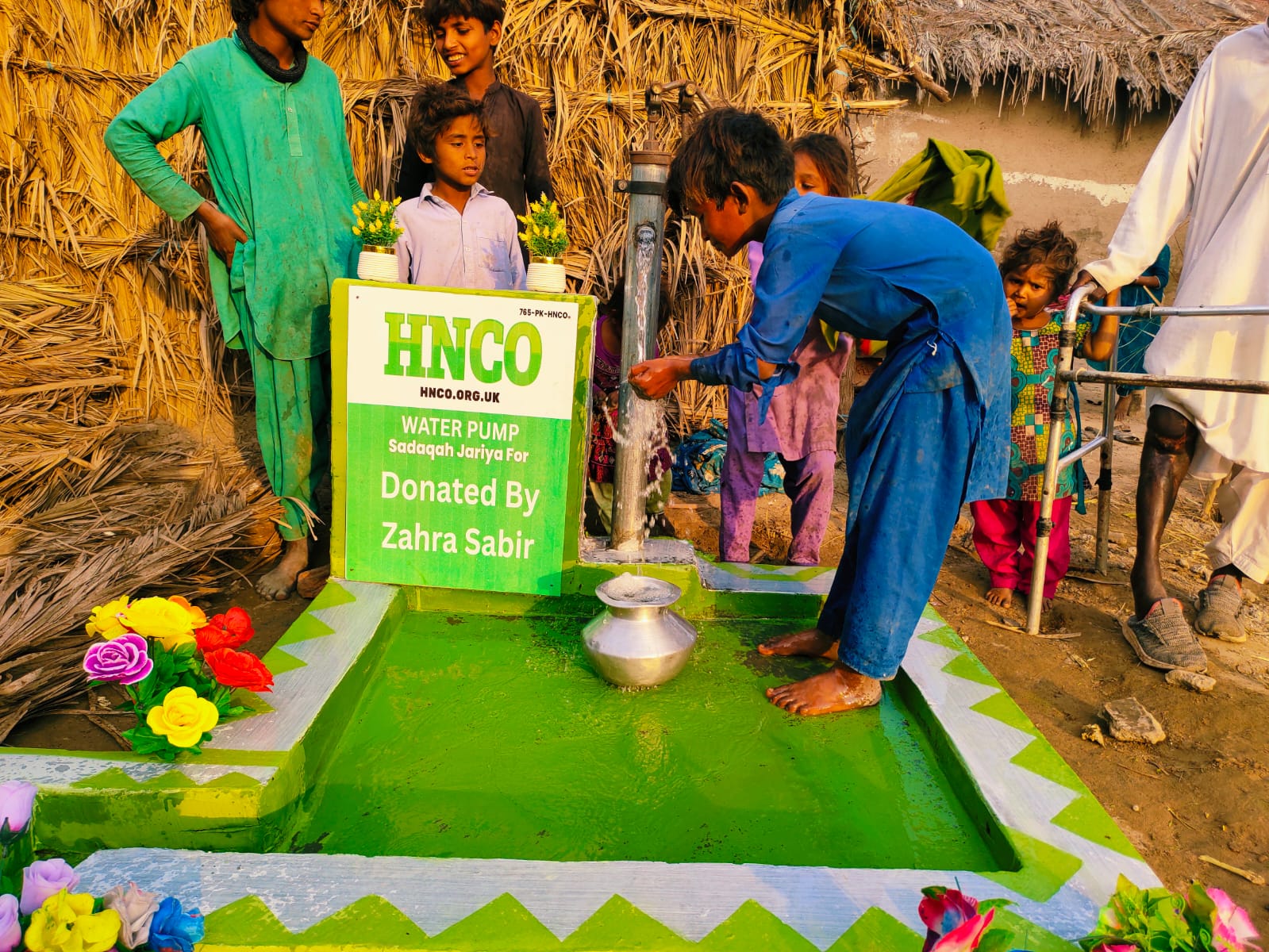 Hand water pump installation 2