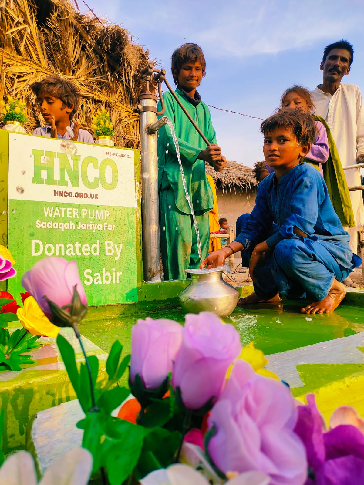 Hand water pump installation 4