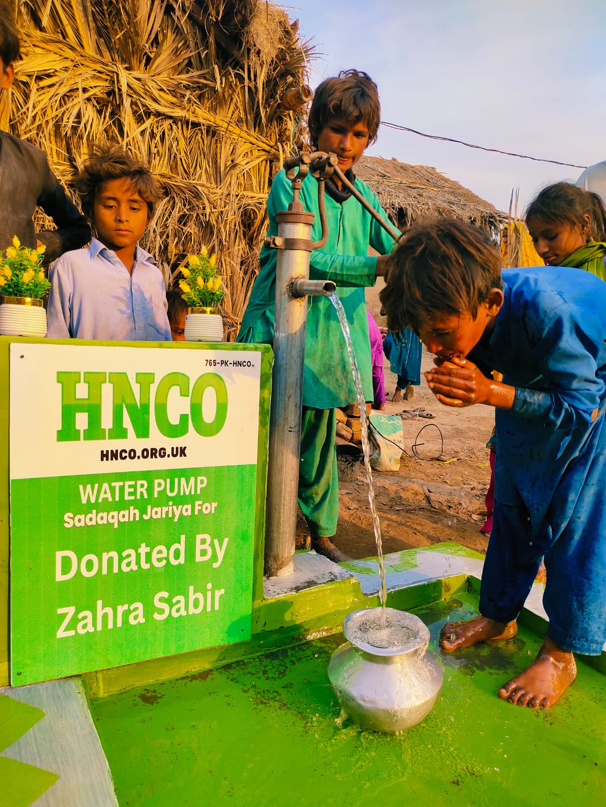 Hand water pump installation 5